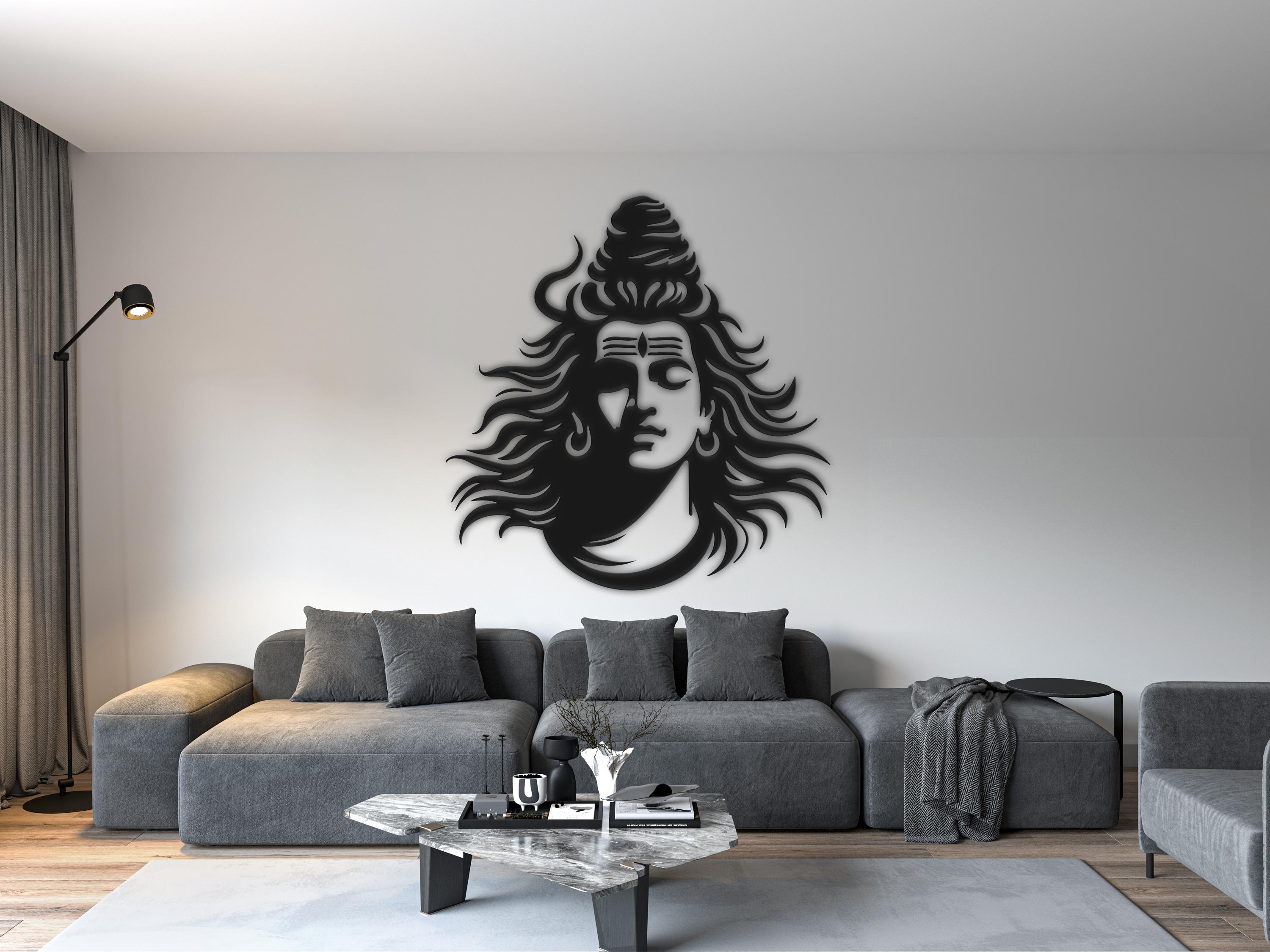 Lord Shiva Nataraja SVG DXF | Hindu God Silhouette | Spiritual Wall Art ...