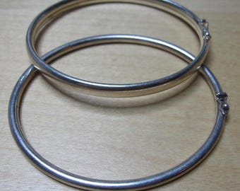 Vintage Sterling Tubular Bangle Bracelets