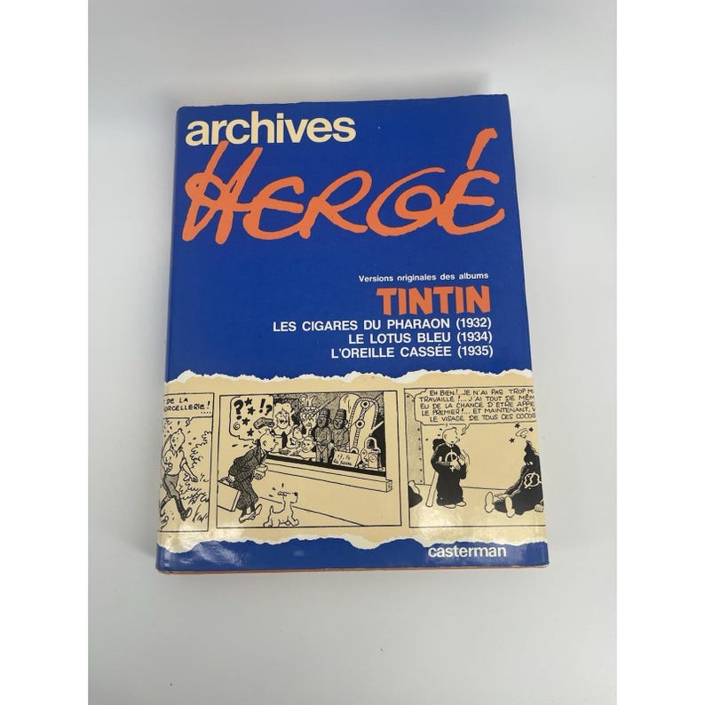 Vintage Rare Tintin Archives Hergé Hardcover French Comic Book Casterman 1979 image 1