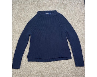 Suéter vintage feminino Polo Ralph Lauren 100% algodão, tamanho G