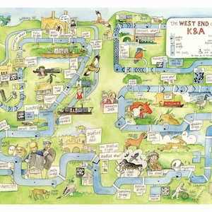Mappa dei canali, West End di Kennet e Avon, download digitale