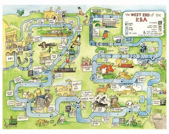 Canal Map, West End of the Kennet and Avon, digital download