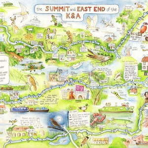 Canal Map, Kennet and Avon Summit and East End (digitaler Download)