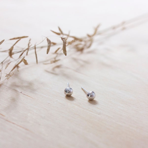 Recycled Zero-Waste Stud Earrings (Sterling Silver)