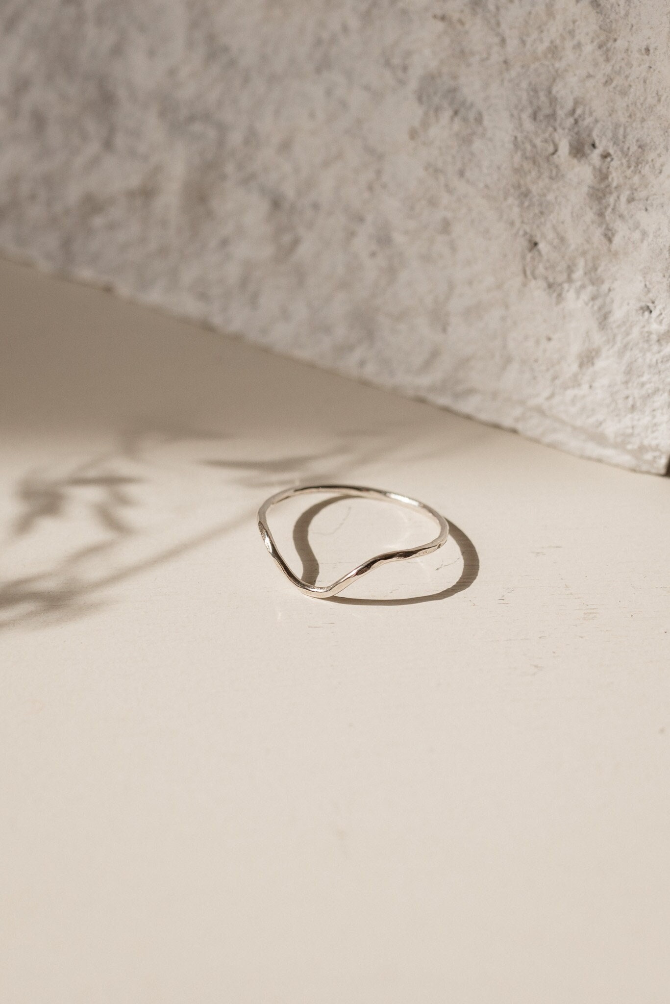 Eco Silver Curve Stacking Ring - 100% Recycled Sterling Silver