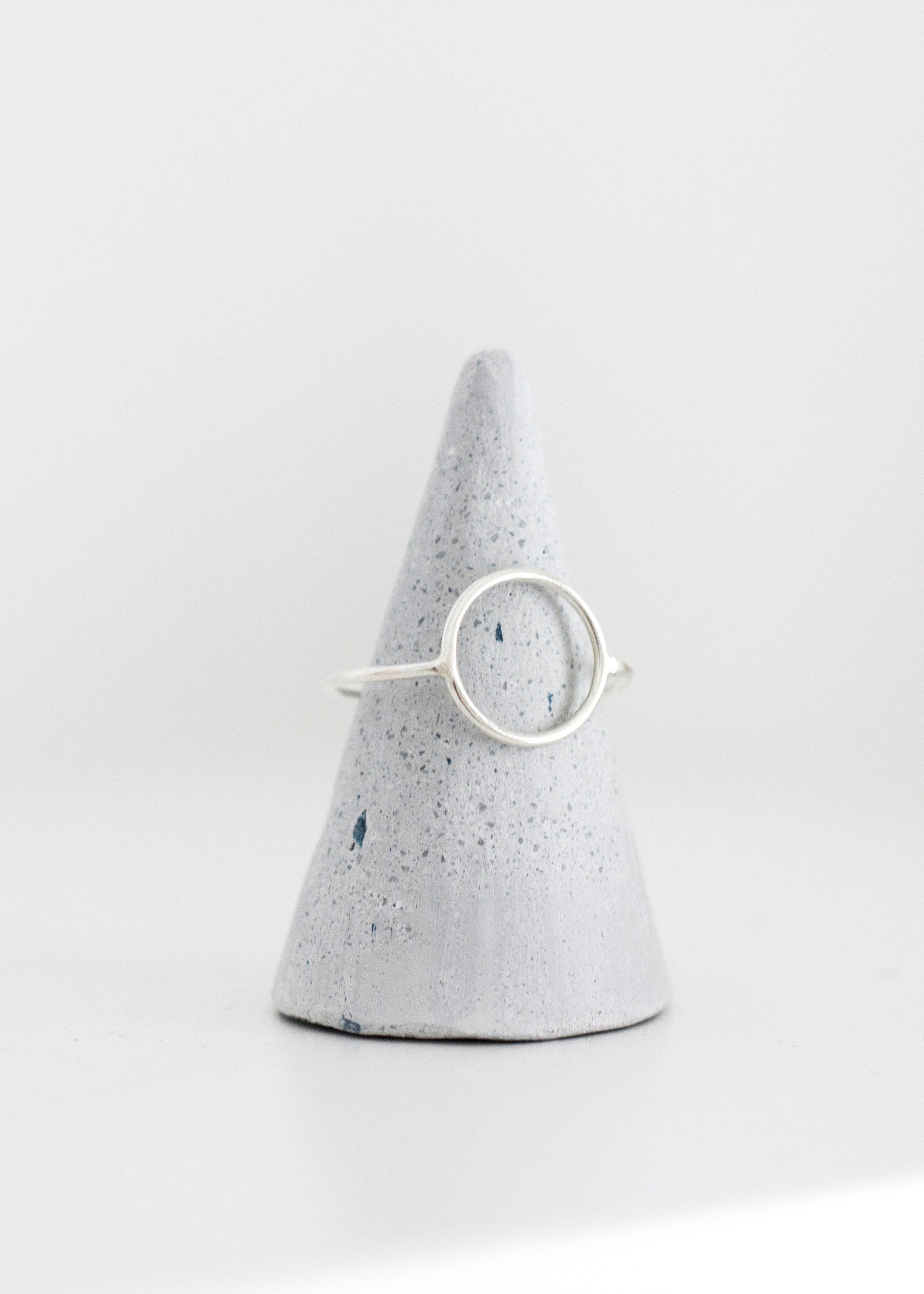 Simple Repeating Circle Ring – High Polish .925 Sterling Silver Band, Sizes 4-10 - View #4