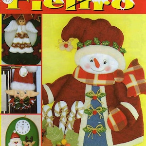 Digital Felt Christmas E-book - Decorate with Felt Fabric - Rarity