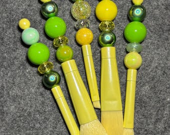 Make-up Pinsel-Set mit Perlen