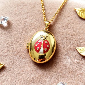 Dainty Ladybug 22 Necklace - Etsy