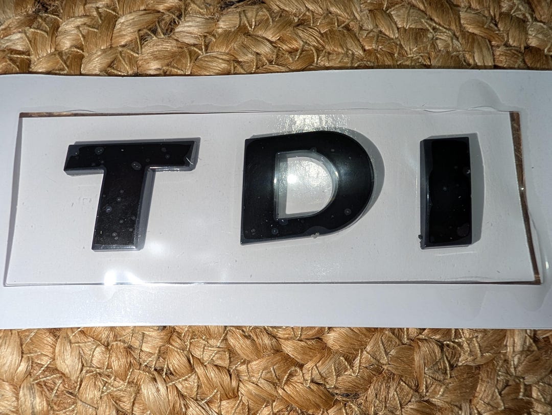 Tdi Performance Sticker Gloss Black TDI Emblem - 3D Trunk Logo for VW / Audi - High Quality ...