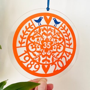 Cadeau pour 35e anniversaire de mariage / Cadeaux d'anniversaire de mariage corail / Cadeaux pour parents / Cadeaux d'anniversaire / Cadeau pour couple