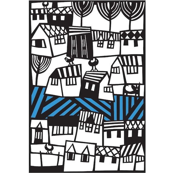 Download Papercut Template Adult Craft Kit Diy Buildings Template Etsy