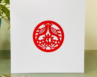 Handmade 40th Anniversary Card: Ruby Wedding or Birthday