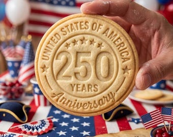 250 Year America Heart Bird Cutter Stamp, USA 250th Anniversary, Patriotic Baking, Patriotic Cookie, Clay Cutter, Gift For Independence