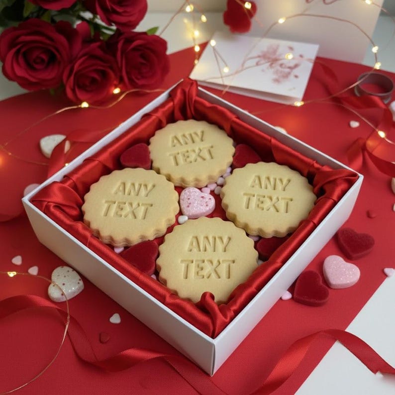 Custom Text Cookies Custom Any Text Cookie Cutter & Stamp, Valentine Cookie Cutter, Custom ...