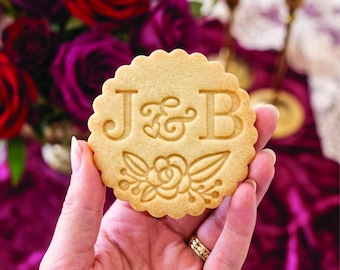 Custom Letter Name Wedding Cookie Cutter Stamp Set, Personalized Wedding Fondant Cutter, Date Cookie Stamp, Wedding Gifts, Baking Wedding