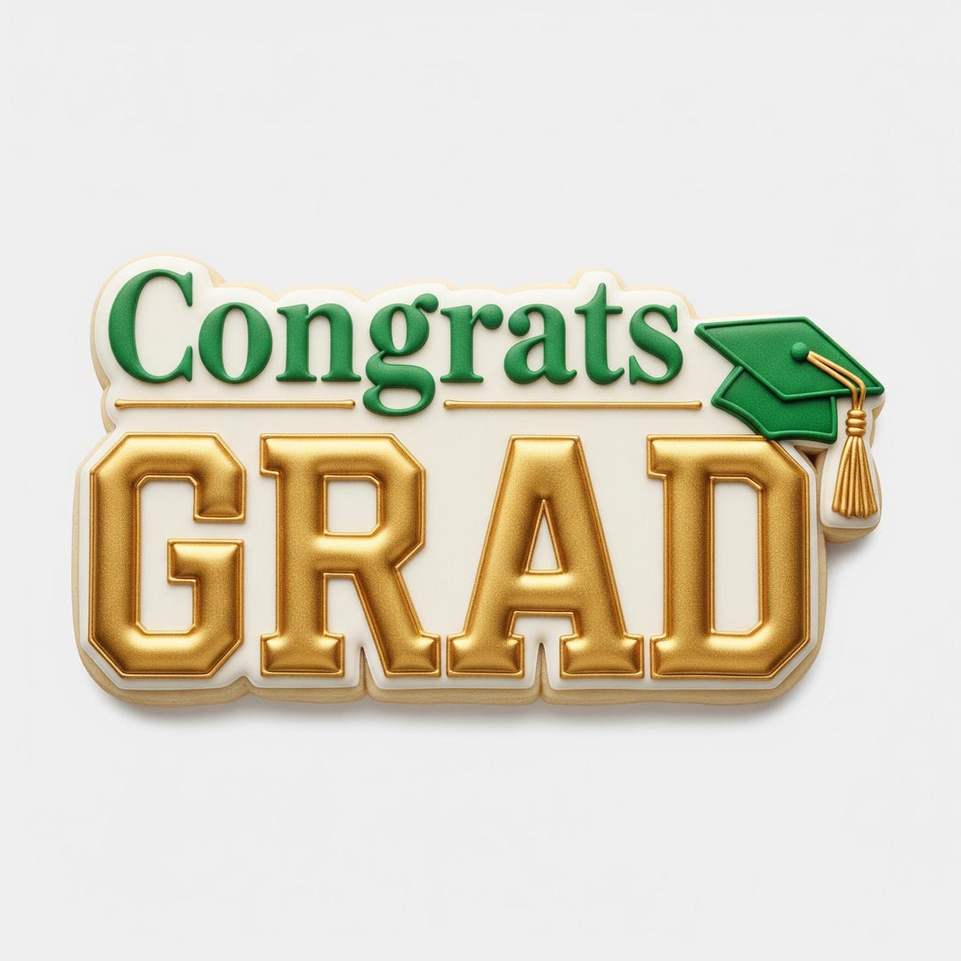 Congrats Grad Cookie Cutter, Graduation Plaque, Polymer Clay Cutter ...