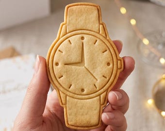 Wristwatch Cookie Cutter, Classic Watch Stamp, Polymer Clay Cutter, Father's Day Gift Mold, Retirement Plaque Tool, Polyclay DIY Craft Tool