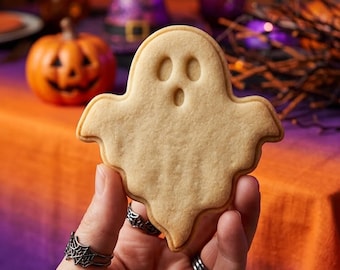 Cute Ghost Cookie Cutter Stamp, Halloween Gift, Ghost Cutter, Ghost Baking, Halloween Baking, Cute Halloween Cutter, Boo Cookie, Clay Cutter