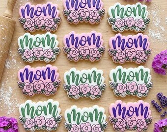 Mom Flower Cookie Cutter, Spring Cookie, Mother’s Gift, Gift For Mom, Flower Cutter, Floral Baking, Mom Cutter, Flower Cutter