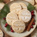 Personalized Christmas Cookie Cutter Stamp, Custom Family Name, Recipe Included