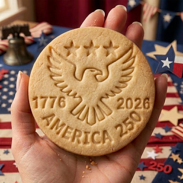 USA 250th Anniversary Cookie Stamp, Independence Day Gift, Patriotic Baking, Patriotic Cookie, American Freedom Milestone, 4th Of July