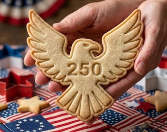 Sello para galletas Bird 250 American Cutter Stamp, We The People USA Cookie Stamp, Regalo del Día de la Independencia, Repostería Patriótica, Cortador de arcilla, 4 de julio