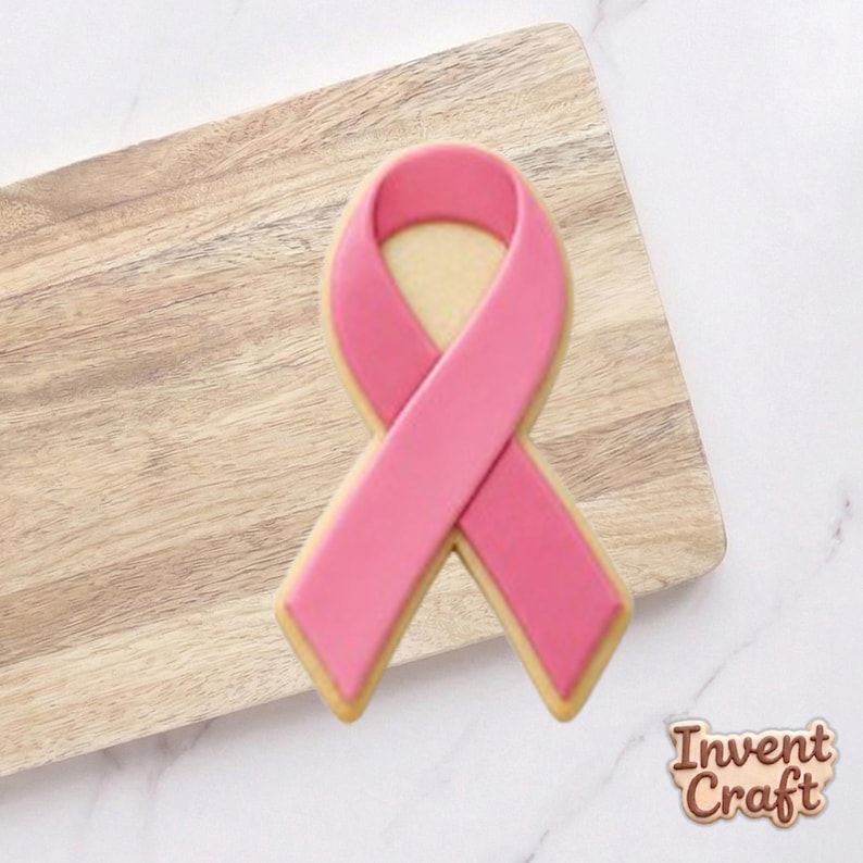 Ribbon Cookie Cutter, Breast Cancer Cookie Cutters, Pink Cancer Symbol ...