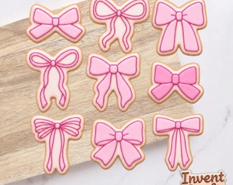 Bow Collection Cookie Cutter Set, Baby Showers, Birthday Cutter, Birthday Gifts, Baby Cutter, Fondant Cutter, Birthday Party