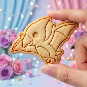 Emporte-pièce et tampon ptérodactyle, emporte-pièce dinosaure volant, emporte-pièce dinosaure pour fête, cadeau pour pâtissier