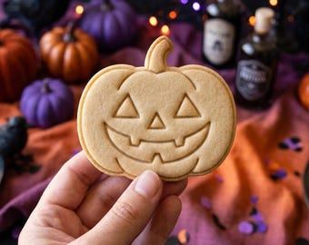 Pumkin Ghost Halloween Cookie Cutter Stamp, Halloween Gift, Boo Cutter, Halloween Baking, Halloween Cutter, Trick or Treat, Clay Cutter