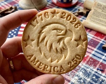 1776 2026 Galleta América 250, Set de sellos para galletas del 250 aniversario, Regalo del Día de la Independencia, Repostería patriótica, 250 años de libertad, Bandera de EE. UU.