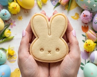 Bunny Easter Cutter Stamp, Easter Day Gifts, Bunny Cutter, Easter Baking, Rabbit Easter Cookie, Bunny Clay Cutter, Egg With Rabbit