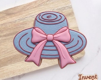 Floppy Beach Hat Cookie Cutter, Summer Women's Hat Cookie Cutter, Fashion Cookie Cutter, 3D Printed Cookie Cutter, Summer Cutter