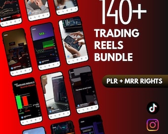 140+Trading Reels Bundle Faceless Videos About Money Crypto Stocks Forex Finance Viral Content Instagram TikTok Digital Download SocialMedia