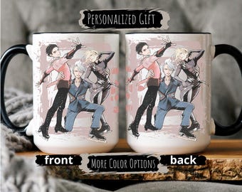 Yuri On Ice Mug, Anime Gift Mug, Anime Mug 11oz, Ice Skating Mug, Fanart Anime Mug, Anime Coofee Mug, Aesthetic Mug Art, Anime Ceramic Mug