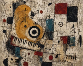 Modern Abstract Grand Piano