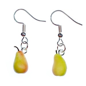 3D Peer Oorbellen Miniblings Hanger Fruit Peer Eten Kawaii Kindersieraden