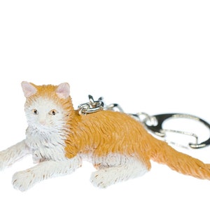 Norwegian Forest Cat Key Ring Chain Miniblings Cats Pet Animal
