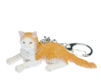 Norwegian Forest Cat Key Ring Chain Miniblings Cats Pet Animal