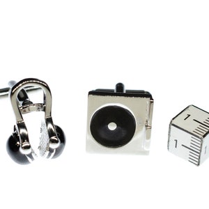 Headphone Record Player Turntable Cufflinks Box Miniblings Music DJ Turntables image 4