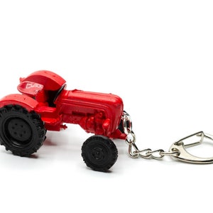 Traktor Schlüsselanhänger Miniblings Farm Trecker Bauernhof Bauer Bäuerin rot