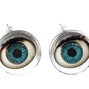 Eye Earrings Miniblings Halloween Eyes Puppet Moving Creepy Doll