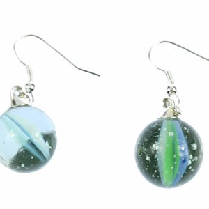 Marble Earrings Miniblings Glass Bead Ball Game Clickers