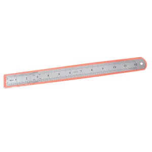Steel Ruler School Office 30Cm Metal Drawing Measuring 1 Pieces New