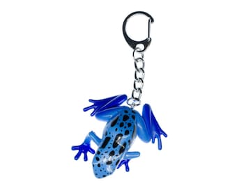 Frog Key Ring Chain Miniblings Frogs Poison Blue