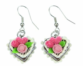 Boucles D'Oreilles Asymétriques Cœur Goutte Boucles D'Oreilles Cœur