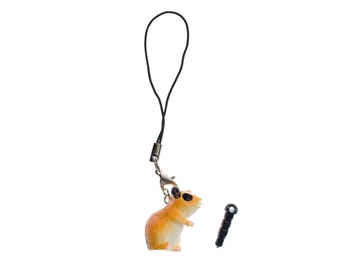 Spotted Hamster Mobile Cell Phone Charm Pendant Miniblings Pet Animal Animals