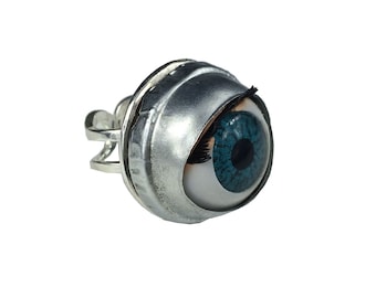 Eye Ring Miniblings Halloween Dolls Eyes Creepy Puppet Human Medicin Horror