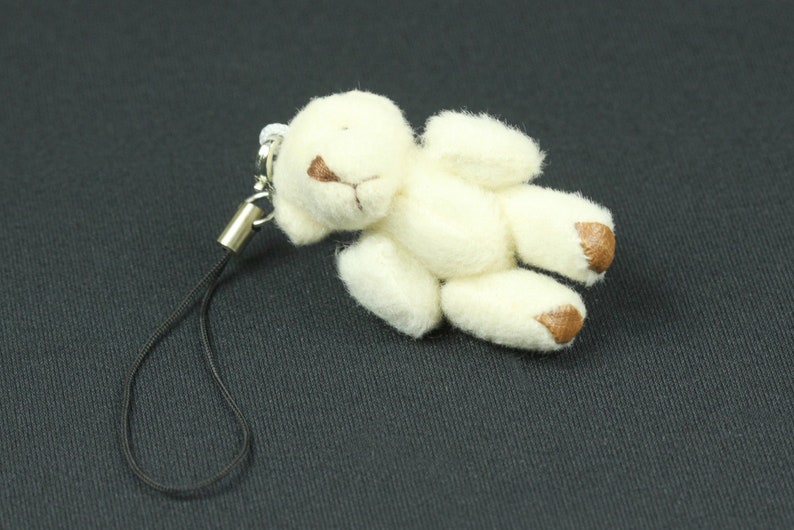 Ours en peluche mobile Deco Miniblings en peluche blanc ours image 3